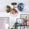 Koyoto Plafoniera, Lampada a sfera Oro, Nero, 3-Luci