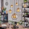Koyoto Lampadario a sospensione, Lampada a sfera, Lampada a sospensione Oro, Nero, 5-Luci