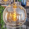 Koyoto Lampadario a sospensione, Lampada a sfera, Lampada a sospensione Oro, Nero, 5-Luci