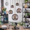 Koyoto Lampadario a sospensione, Lampada a sfera, Lampada a sospensione Oro, Nero, 5-Luci