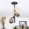 Chehalis Plafoniera, Lampada a sfera 33 cm Ambrato, Chiaro, Grigio fumo, 4-Luci