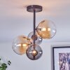 Chehalis Plafoniera, Lampada a sfera 33 cm Ambrato, Chiaro, Grigio fumo, 4-Luci