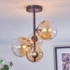Chehalis Plafoniera, Lampada a sfera 33 cm Ambrato, Chiaro, 4-Luci