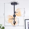 Chehalis Plafoniera, Lampada a sfera 33 cm Ambrato, Chiaro, 4-Luci