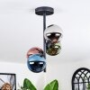 Chehalis Plafoniera, Lampada a sfera 27 cm Blu, Cromo, Verde, Ramato, Grigio fumo, 4-Luci