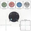 Chehalis Plafoniera, Lampada a sfera Blu, Verde, Ramato, Grigio fumo, 4-Luci