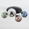 Chehalis Plafoniera, Lampada a sfera Blu, Verde, Ramato, Grigio fumo, 4-Luci