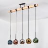 Ripoll Lampadario a sospensione, Lampada a sfera, Lampada a sospensione Écru, Nero, 5-Luci