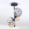 Chehalis Plafoniera, Lampada a sfera 33 cm Ambrato, Chiaro, Grigio fumo, 4-Luci