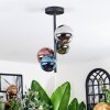 Chehalis Plafoniera, Lampada a sfera 27 cm Blu, Cromo, Verde, Ramato, Grigio fumo, 4-Luci