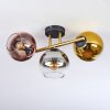 Koyoto Plafoniera, Lampada a sfera Oro, Nero, 3-Luci