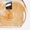 Koyoto Plafoniera, Lampada a sfera Ambrato, Cromo, Grigio fumo, 8-Luci