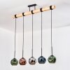 Ripoll Lampadario a sospensione, Lampada a sfera, Lampada a sospensione Écru, Nero, 5-Luci