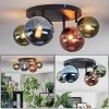 Chehalis Plafoniera, Lampada a sfera Blu, Verde, Ramato, 4-Luci