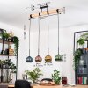 Koyoto Lampadario a sospensione, Lampada a sfera, Lampada a sospensione Écru, Nero, 4-Luci