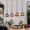 Koyoto Lampadario a sospensione, Lampada a sfera, Lampada a sospensione Écru, Nero, 4-Luci