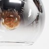 Koyoto Plafoniera, Lampada a sfera Cromo, Chiaro, Grigio fumo, 6-Luci