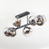 Koyoto Plafoniera, Lampada a sfera Cromo, Chiaro, Grigio fumo, 6-Luci