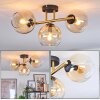 Koyoto Plafoniera, Lampada a sfera Oro, Nero, 3-Luci