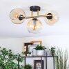 Koyoto Plafoniera, Lampada a sfera Oro, Nero, 3-Luci