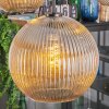 Koyoto Lampadario a sospensione, Lampada a sfera, Lampada a sospensione Ambrato, 5-Luci
