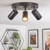 Foren Plafoniera, Faretto da soffitto LED Nero, 3-Luci, Cambia colore