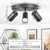 Foren Plafoniera, Faretto da soffitto LED Nero, 3-Luci, Cambia colore