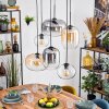 Apedo Lampadario a sospensione, Lampada a sospensione Ambrato, Chiaro, Grigio fumo, 6-Luci