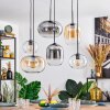 Apedo Lampadario a sospensione, Lampada a sospensione Ambrato, Chiaro, Grigio fumo, 6-Luci
