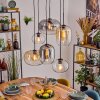 Apedo Lampadario a sospensione, Lampada a sospensione Ambrato, Chiaro, Grigio fumo, 6-Luci