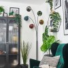 Ripoll Lampada a sfera, Lampada da terra Blu, Cromo, Oro, Verde, Ramato, Grigio fumo, 5-Luci