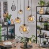 Ripoll Lampadario a sospensione, Lampada a sfera, Lampada a sospensione Ambrato, Chiaro, 5-Luci
