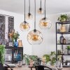 Ripoll Lampadario a sospensione, Lampada a sfera, Lampada a sospensione Ambrato, Chiaro, 5-Luci