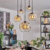 Ripoll Lampadario a sospensione, Lampada a sfera, Lampada a sospensione Ambrato, Chiaro, 5-Luci