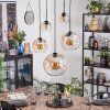 Ripoll Lampadario a sospensione, Lampada a sfera, Lampada a sospensione Ambrato, Chiaro, 5-Luci