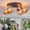 Gastor Plafoniera, Lampada a sfera Ambrato, 4-Luci