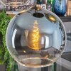 Koyoto Lampadario a sospensione, Lampada a sfera, Lampada a sospensione Blu, Cromo, Verde, Chiaro, Ramato, Grigio fumo, 5-Luci
