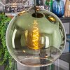 Koyoto Lampadario a sospensione, Lampada a sfera, Lampada a sospensione Blu, Cromo, Verde, Chiaro, Ramato, Grigio fumo, 5-Luci