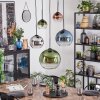 Koyoto Lampadario a sospensione, Lampada a sfera, Lampada a sospensione Blu, Cromo, Verde, Chiaro, Ramato, Grigio fumo, 5-Luci