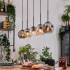 Ripoll Lampadario a sospensione, Lampada a sfera, Lampada a sospensione Écru, Nero, 5-Luci
