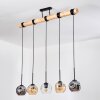 Ripoll Lampadario a sospensione, Lampada a sfera, Lampada a sospensione Écru, Nero, 5-Luci