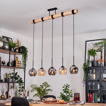 Ripoll Lampadario a sospensione, Lampada a sfera, Lampada a sospensione Écru, Nero, 5-Luci