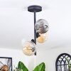 Chehalis Plafoniera, Lampada a sfera Ambrato, Chiaro, Grigio fumo, 4-Luci