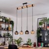 Koyoto Lampadario a sospensione, Lampada a sfera, Lampada a sospensione Écru, Nero, 4-Luci