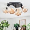 Chehalis Plafoniera, Lampada a sfera Ambrato, 4-Luci