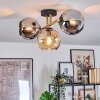 Koyoto Plafoniera, Lampada a sfera Oro, Nero, 3-Luci