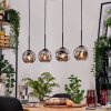 Ripoll Lampadario a sospensione, Lampada a sfera, Lampada a sospensione Écru, Nero, 4-Luci