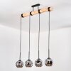Ripoll Lampadario a sospensione, Lampada a sfera, Lampada a sospensione Écru, Nero, 4-Luci