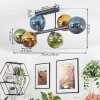 Koyoto Plafoniera, Lampada a sfera Blu, Oro, Verde, 6-Luci