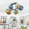 Koyoto Plafoniera, Lampada a sfera Blu, Oro, Verde, 6-Luci